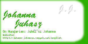 johanna juhasz business card